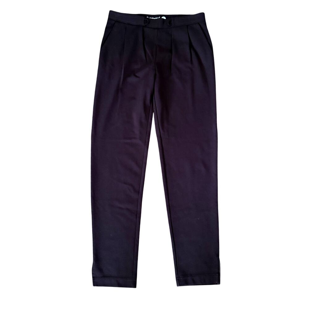 BETABRAND dark chocolate brown stretch ponte knit slim jogger pants